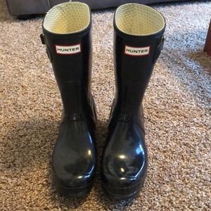 high gloss Hunter boots - 8